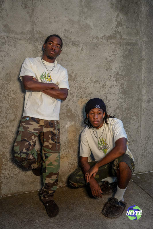 Note Flame Tee
