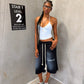 *obsidian 3/4 shorts.